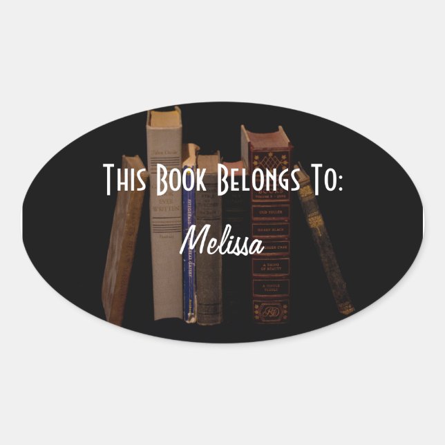 Customizable book label (Front)