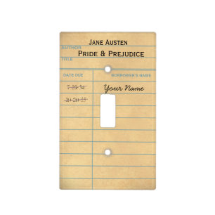 Customizable Book Light Switch Cover