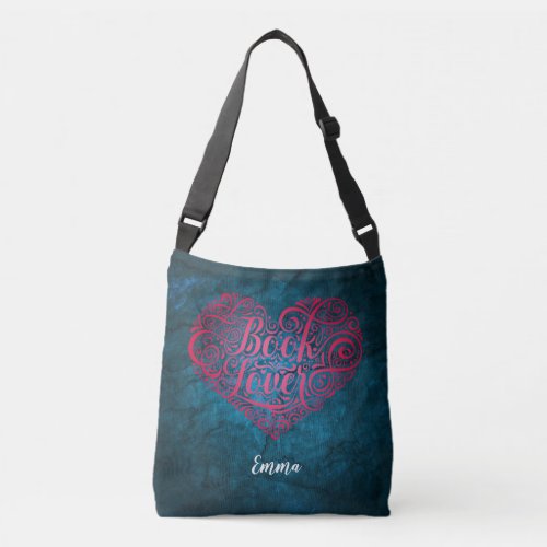 Customizable Book Lover Crossbody Bag