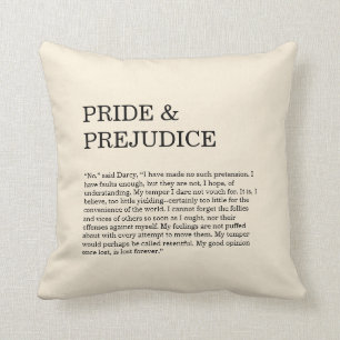 Customizable Book Quote Throw Pillow