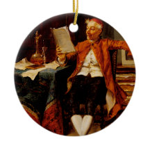 Customizable Book Quote Vintage Christmas Ornament