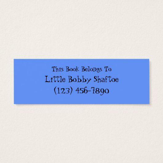 Customizable Bookmarks (Back)