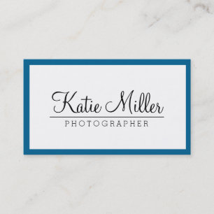 Customizable Border Color Simple Business Card