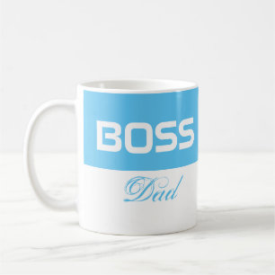 Customizable BOSS DAD humorous text design Coffee Mug