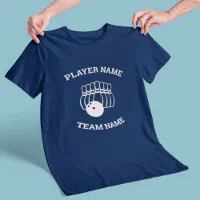 Custom Team Bowling Jersey - Pin Monster Blue