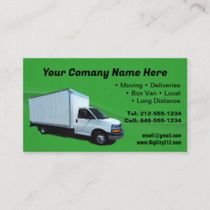 Customizable Box Truck Business Card 
