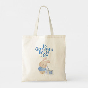 Customizable Boy To Grandma's House I Go Tote Bag