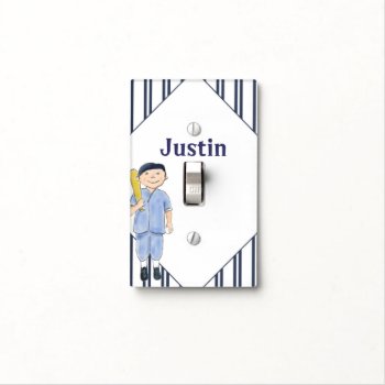 Customizable Boys Baseball Softball Switch Cover by sfcount at Zazzle