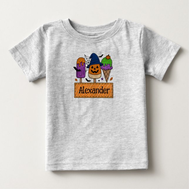Customizable Boys' Halloween T-Shirt (Front)