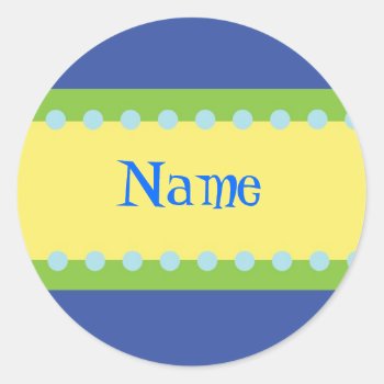 Customizable Boys Name Stickers by jgh96sbc at Zazzle