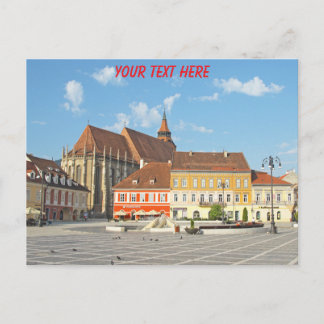 Customizable Brasov Council Square, Romania Postcard