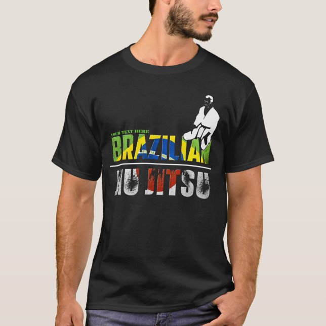 Customizable Brazilian Jiu-Jitsu T-Shirt (Front)