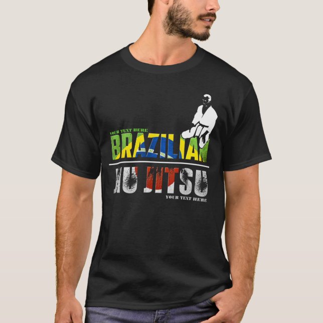 Customizable Brazilian Jiu-Jitsu T-Shirt (Front)