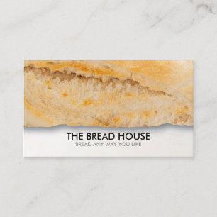 Customizable Bread Bakery Food Business Card