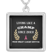 Customizable Breast Cancer Survivor laurel leaves