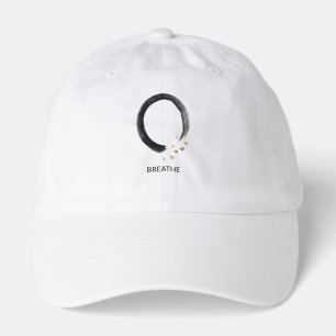 Customizable BREATHE Zen Enso Circle Ginkgo Art Hat