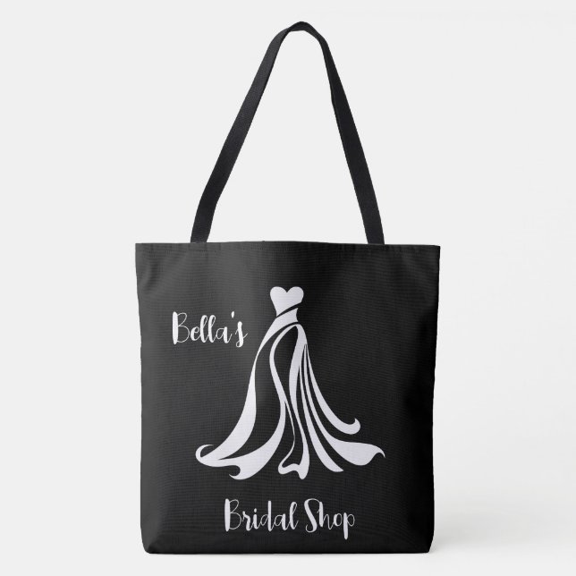 Customizable Bridal Boutique Tote Bag Purse (Front)