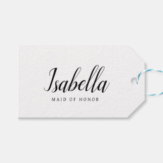 Customizable Bridal Party Gift Bag Gift Tags