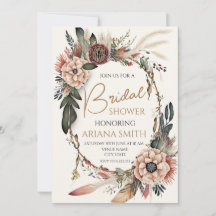 Customizable Bridal Shower Card