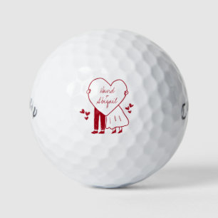 Customizable Bride And Groom Name Wedding Favors Golf Balls