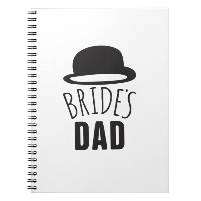 Customizable Brides Dad Father of the Bride Thanks Notebook (Front)