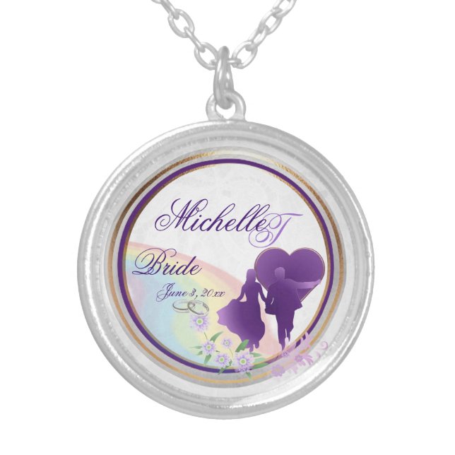 Customizable Brides Keepsake Necklace (Front)