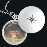 Customizable Bridesmaid Gift Locket Necklace<br><div class="desc">Customizable Bridesmaid locket design features the photo you supply as background,  with your message written in a lovely white font.   Makes a great gift for a bridesmaid or maid of honor.</div>