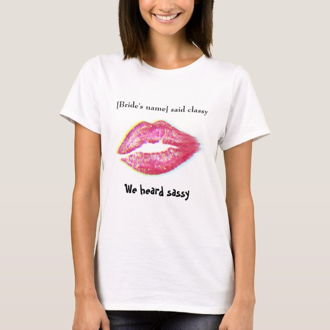 Customizable Bridesmaid's T- shirt (Front)