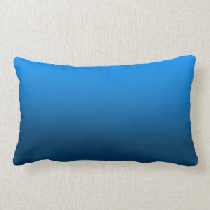 Customizable Bright Blue Gradient Pillow
