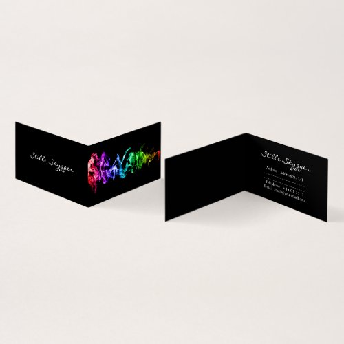 Customizable Bright Colorful Abstract Art  Business Card