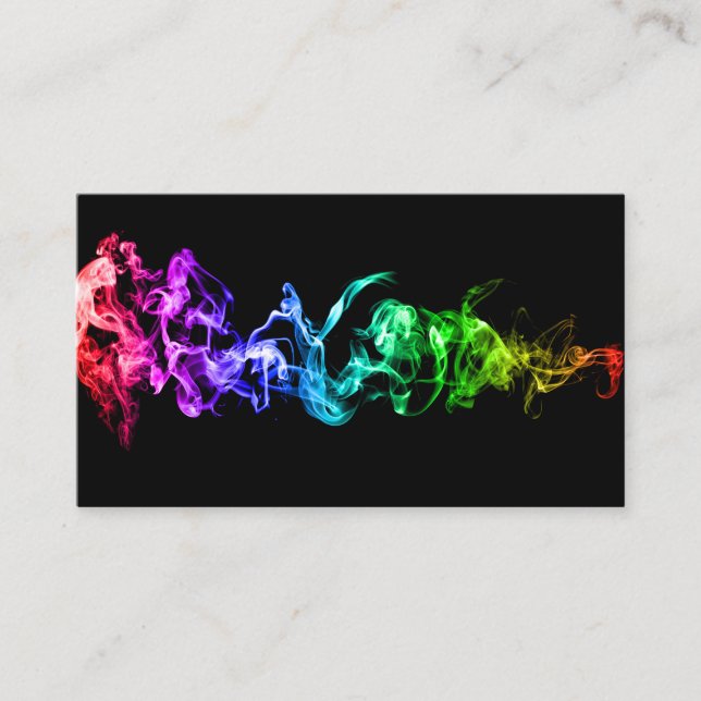 Customizable Bright Colorful Abstract Art Business Card (Front)