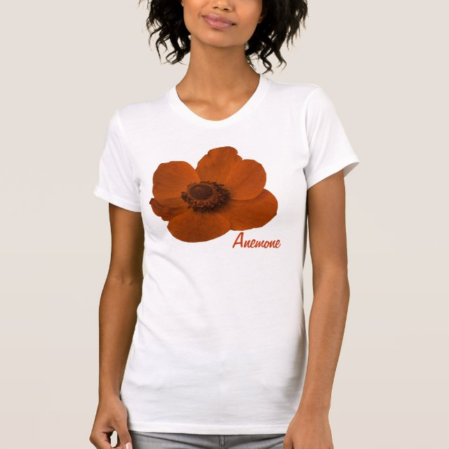 Customizable Brown Anemone Flower T Shirt (Front)