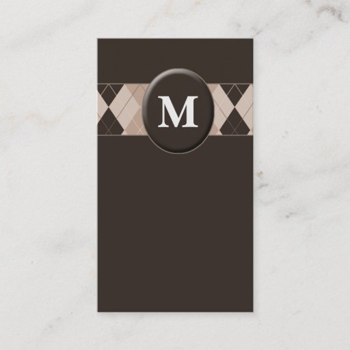 Customizable Monogram businesscards business card