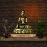(Customizable) Buddha Statuette<br><div class="desc">🔴🔴🔴 Note:  If you want to replace the text with your own,  click "Personalize",  but make sure the text fits into the area (what you see is what you get).</div>