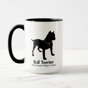 Customizable Bull Terrier Yin Yang Coffee Mug