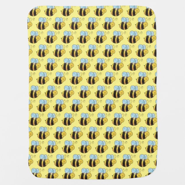 Customizable Bumblebee Baby Blanket (Front)