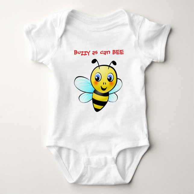 Customizable Bumblebee Baby Bodysuit (Front)