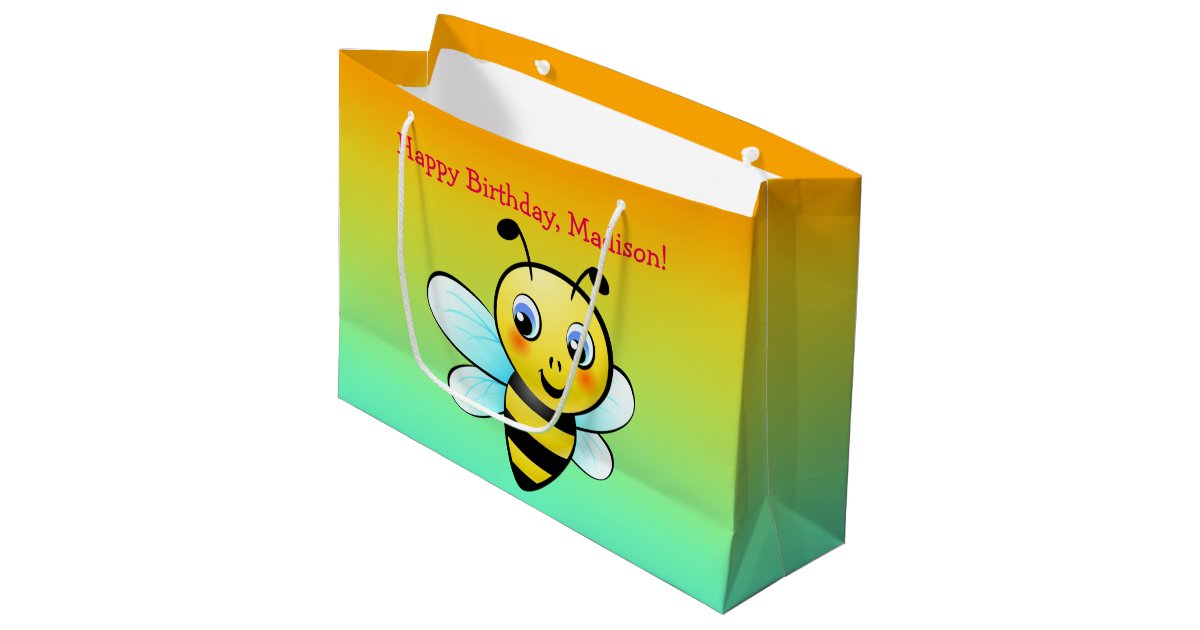 Customizable Bumblebee Large Gift Bag Zazzle