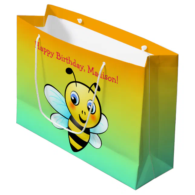 Customizable Bumblebee Large Gift Bag Zazzle