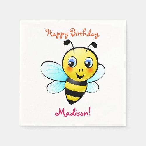 Customizable Bumblebee Napkins