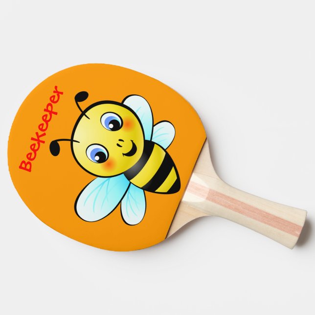 Customizable Bumblebee Ping-Pong Paddle (Side)