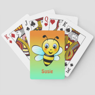 Customizable Bumblebee Poker Cards