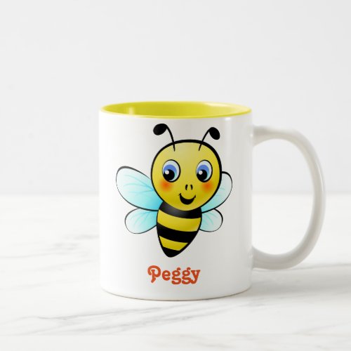 Customizable Bumblebee Two_Tone Coffee Mug