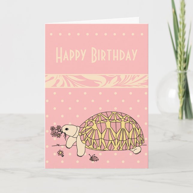 Customizable Burmese Star Tortoise Card (Front)