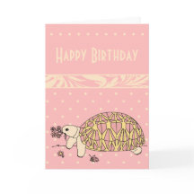 Customizable Burmese Star Tortoise Card