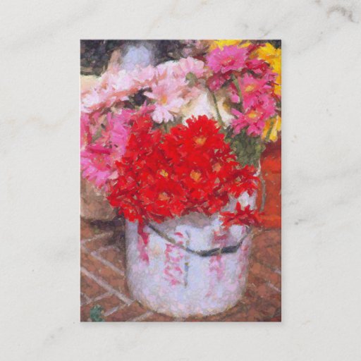 Customizable BUSINESS CARD, FLORAL PHOTO, DIGITAL MANIP.