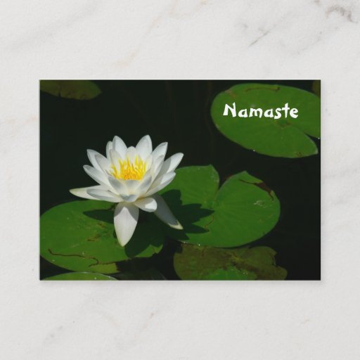 Customizable BUSINESS CARD, "NAMASTE"