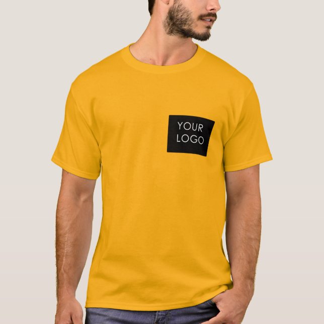 Customizable Business Add Logo Modern  T-Shirt (Front)