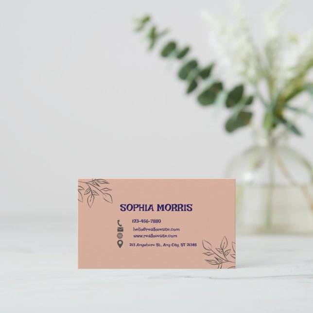 customizable Business Card (Standing Front)