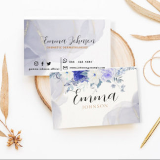 Customizable business card, feminine business card